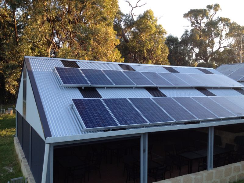 Cape Bouvard Winery solar panels