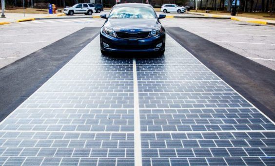 solar powered road