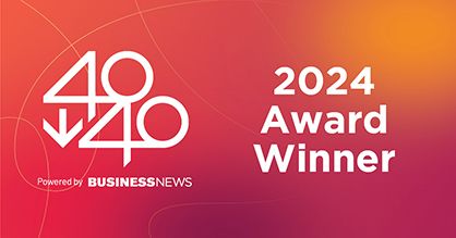 Winner of Business News 40under40 Awards 2024